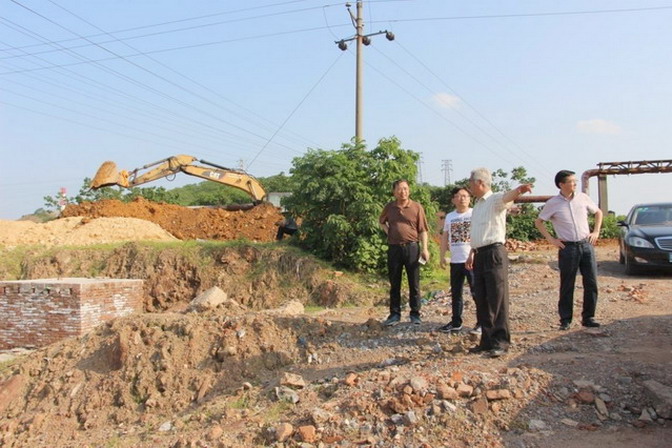 安豐杰會長視察常寧水松地區重金屬污染治理項目